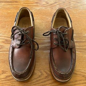 Frye boat shoes.